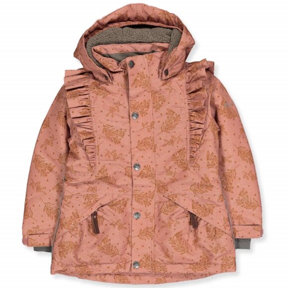 Gorgeous and warm kids winter coat with ruffles - sz 6 - Picture 1 of 10